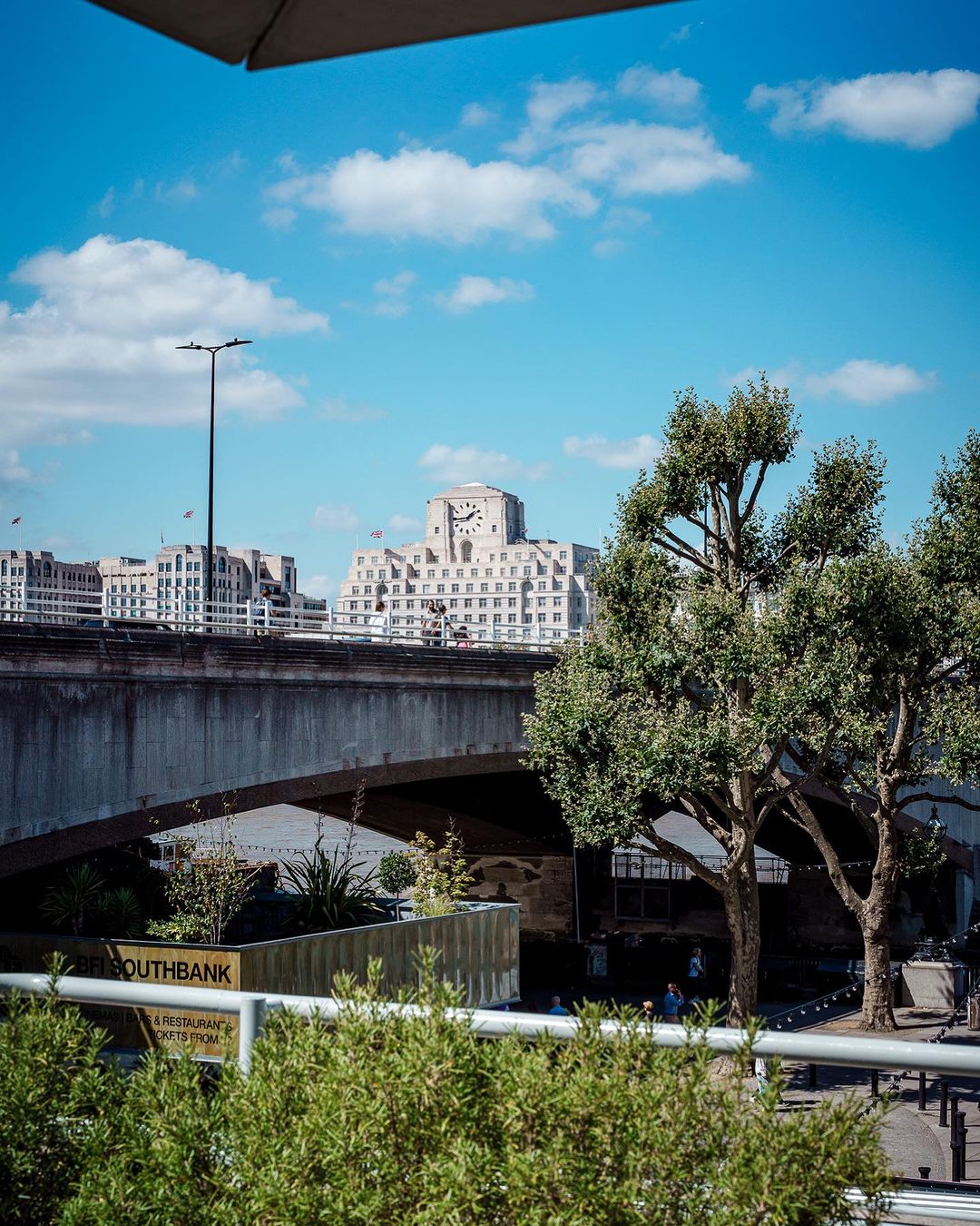 The best restaurants in London | Blue sky views from Forza Wine at the National Theatre