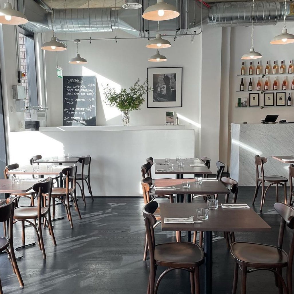 interiors at Cafe Cecilia in London Fields Hackney
