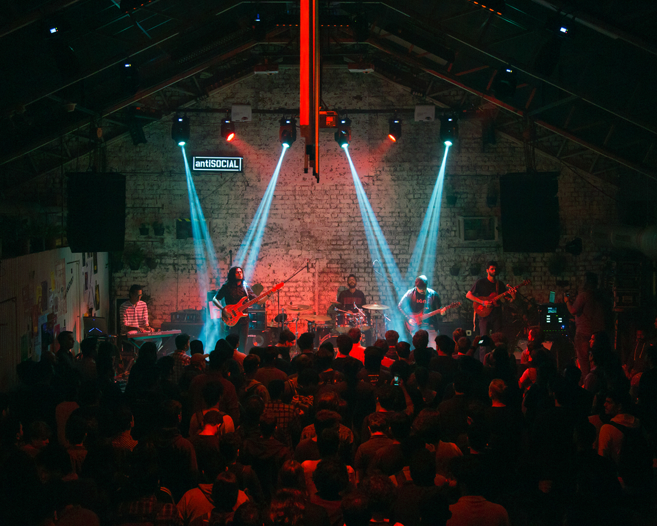 A live music performance at antiSOCIAL Mumbai