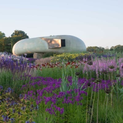 The Piet Odoulf meadow field at Hauser & Wirth, Bruton Somerset