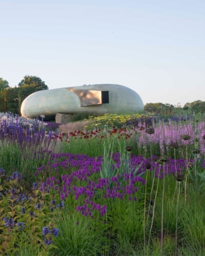 The Piet Odoulf meadow field at Hauser & Wirth, Bruton Somerset