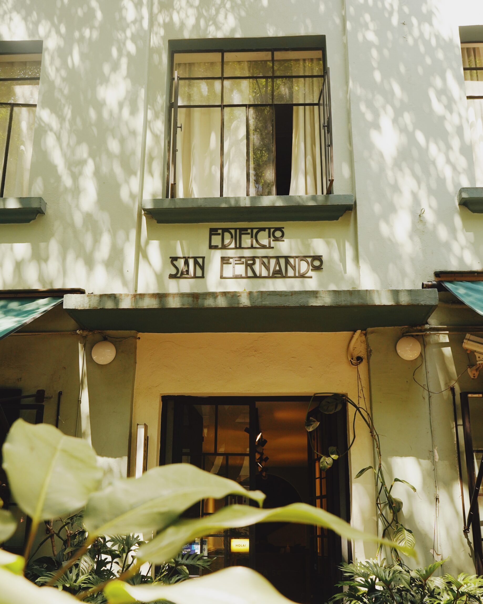 The exterior of Hotel San Fernando, Mexico City