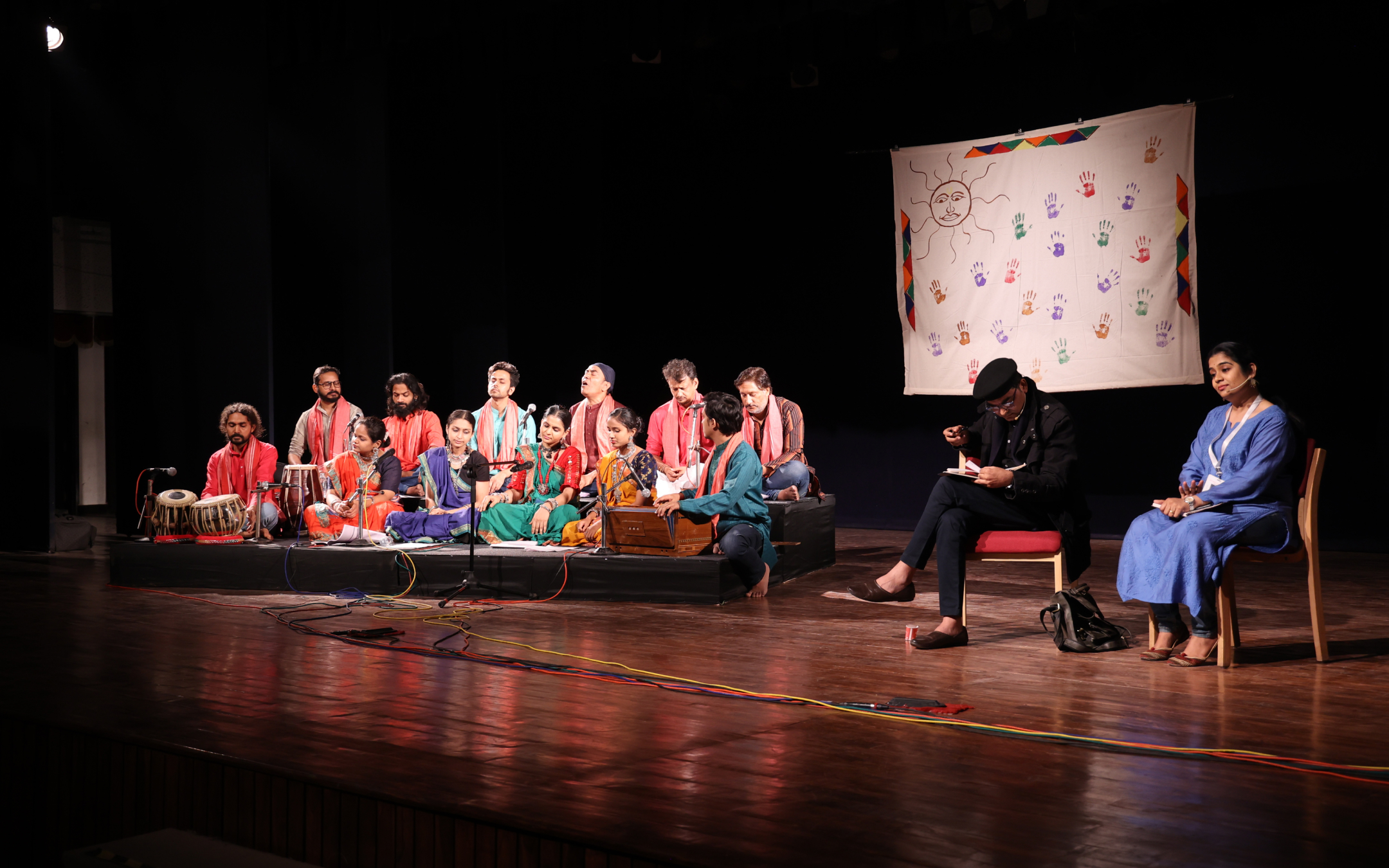 A stage performance at Kala Ghoda Arts Festival in Mumbai.