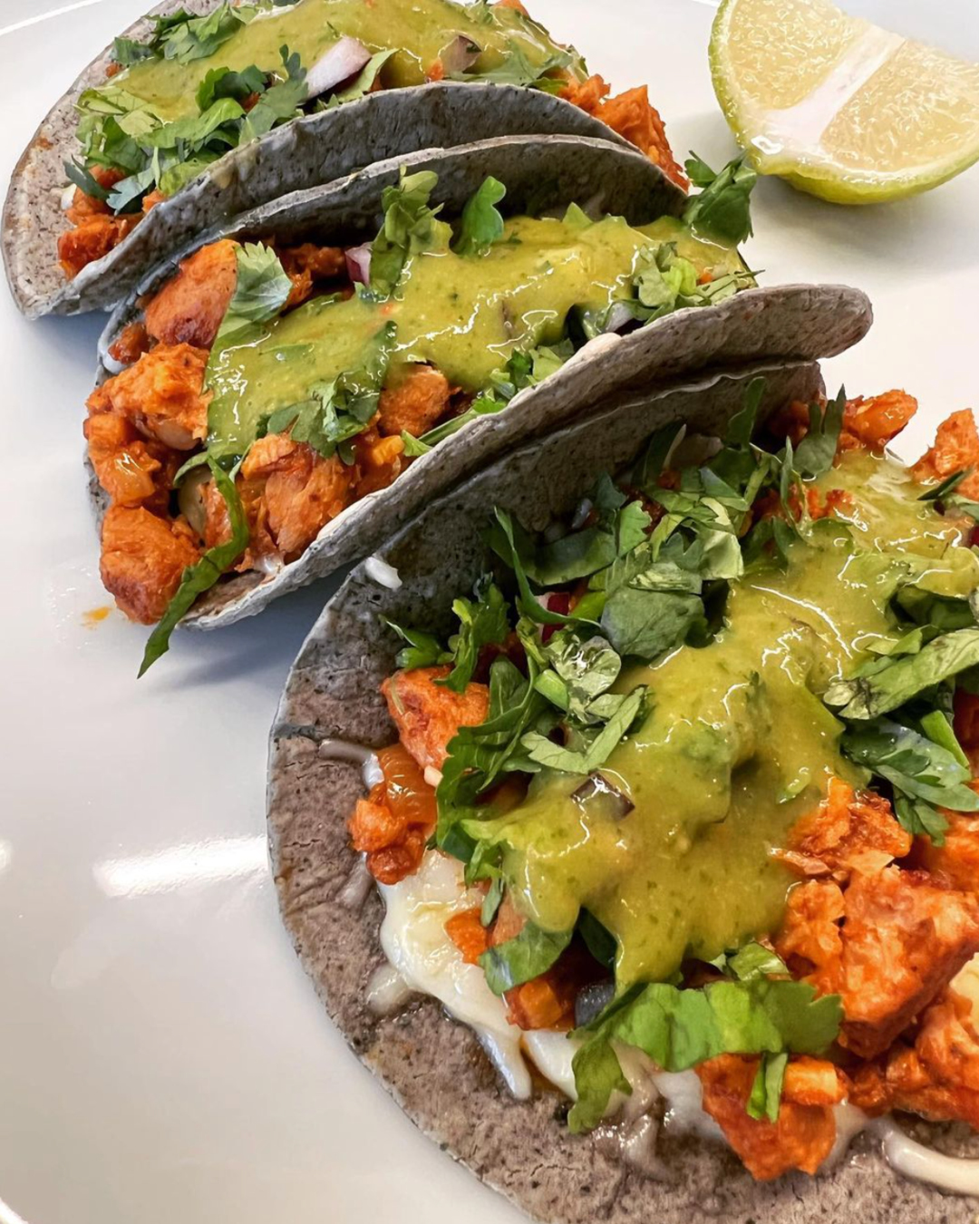 Vegan tacos at Taco Lindo