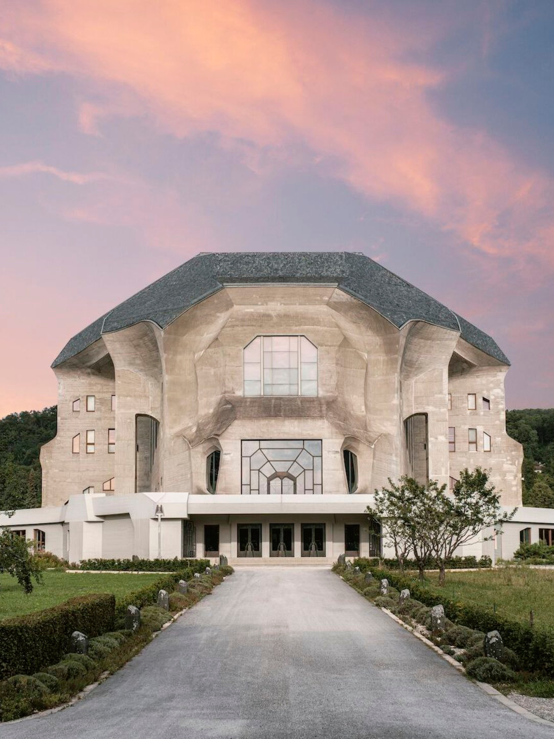 The Goetheanum in Dornach, designed by Rudolph Steiner and completed in 1928