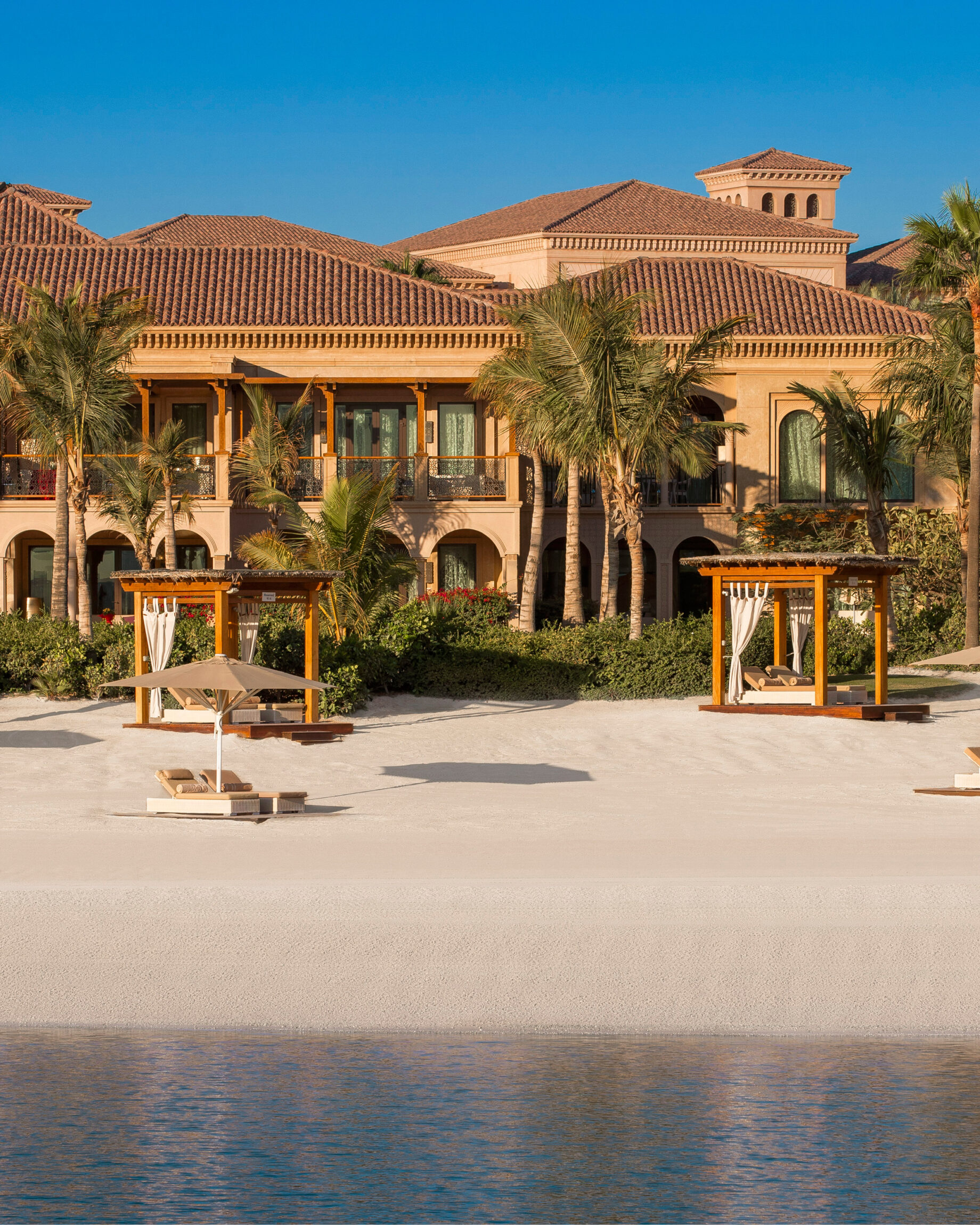 Beachfront cabanas at One&Only The Palm