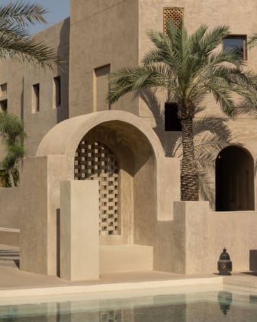 Arabic-inspired architecture at Bab Al Shams Desert Resort