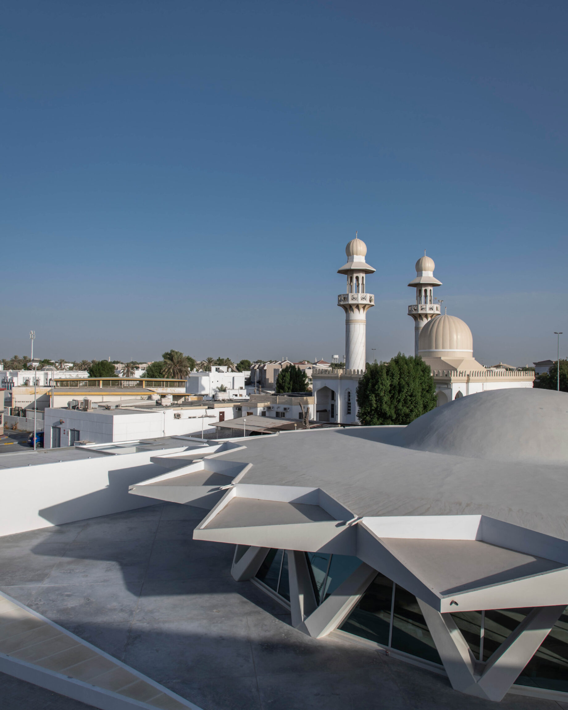 The best art galleries in Dubai | An aerial exterior shot of The Flying Saucer building in Sharjah