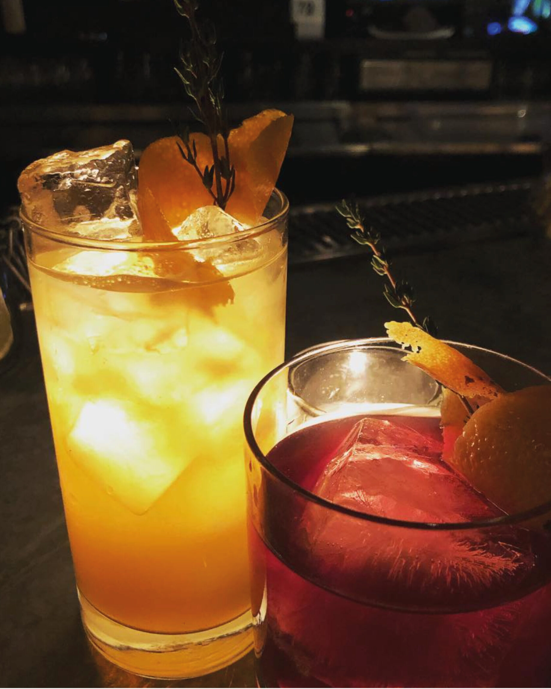 The best bars in Williamsburg | brightly coloured drinks at Lo-Res