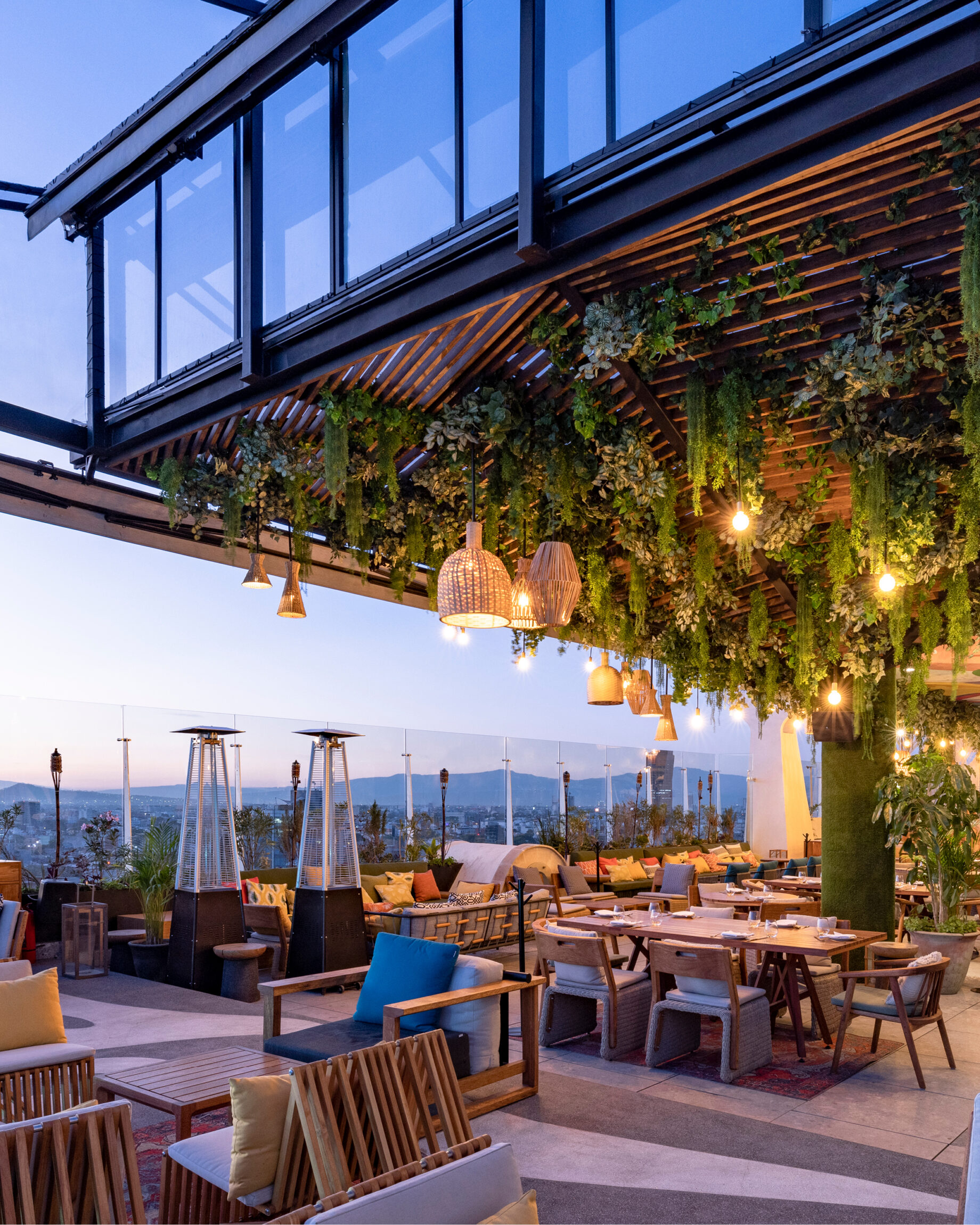 The best hotels in Condesa, Mexico City | the rooftop restaurant at Andaz