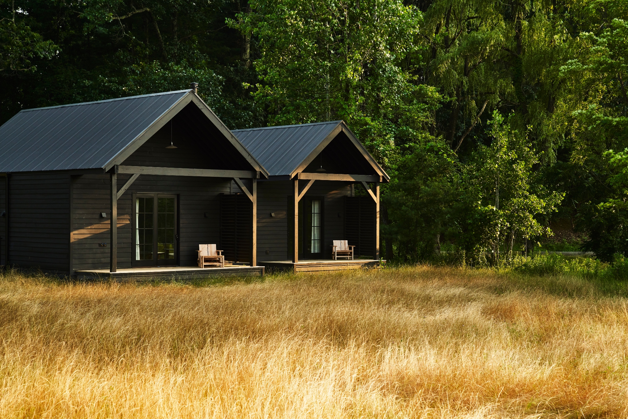 The outdoor cabins at Innes, Accord