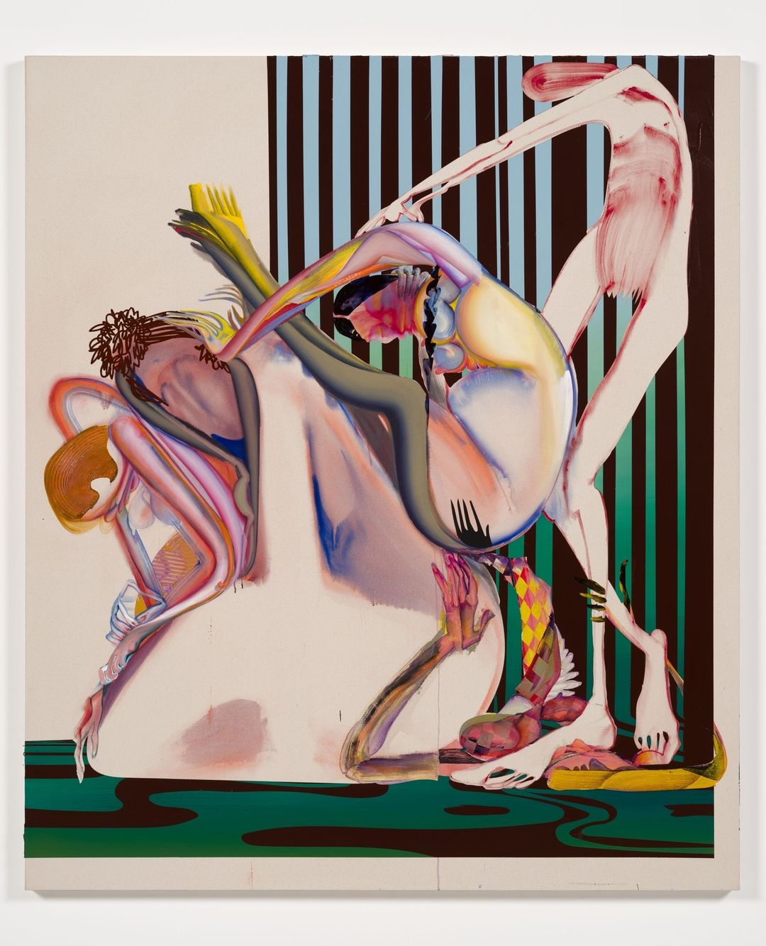 Los Angeles-based painter Christina Quarles is on display at Hauser & Wirth Menorca