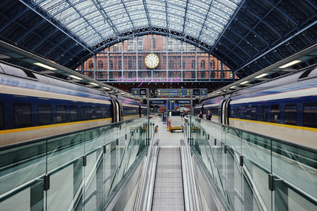 Train trends | Trains departing from a railway station