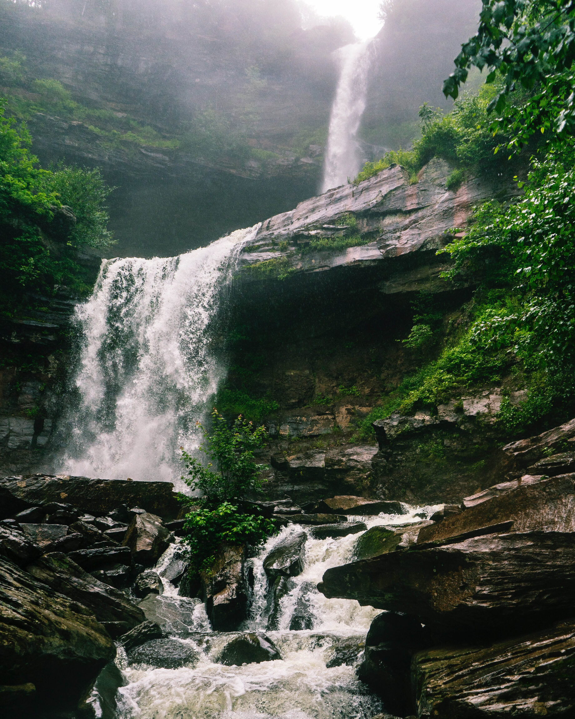 Kaaterskill Falls, the crown jewel of the Catskills, is the tallest cascading waterfall in New York State, at more than 260 ft