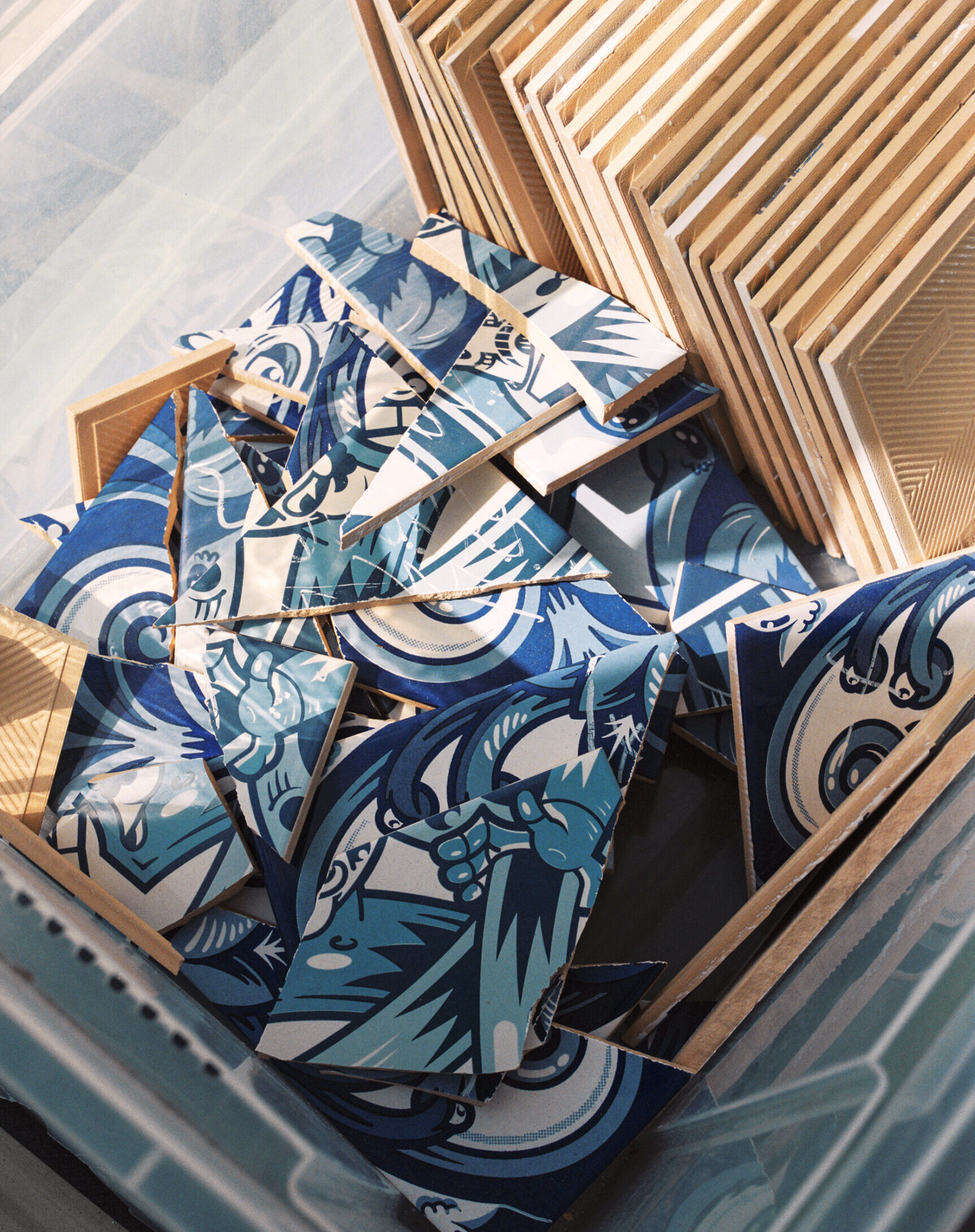 Diogo Machado, aka Add Fuel, on reinterpreting Portuguese azulejo tiles | Diogo Machado's stored tile work