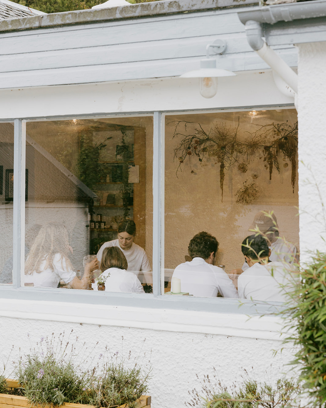 Guests being served at Inver restaurant in Loch Fyne.