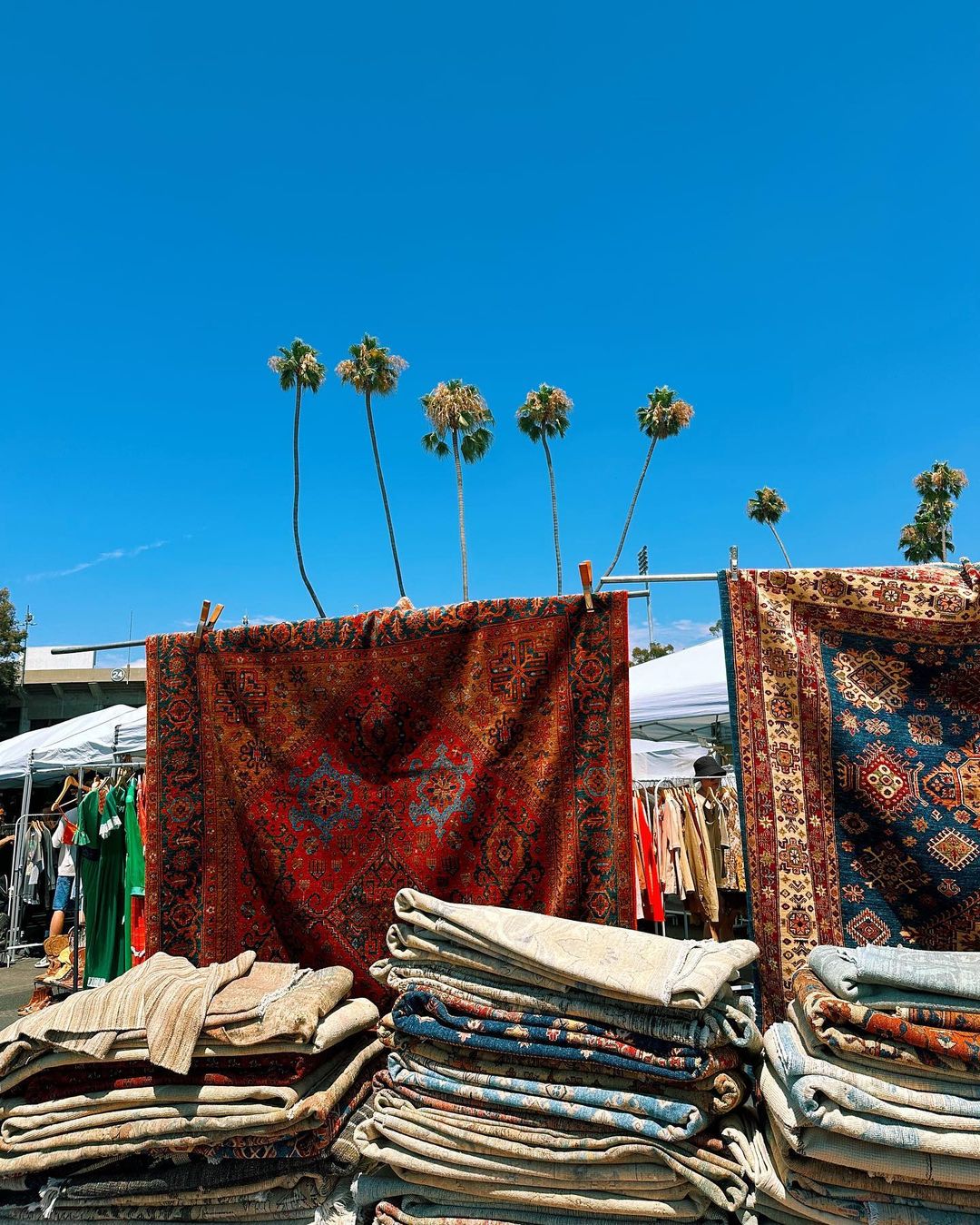 Rugs at Rose Bowl Flea Market