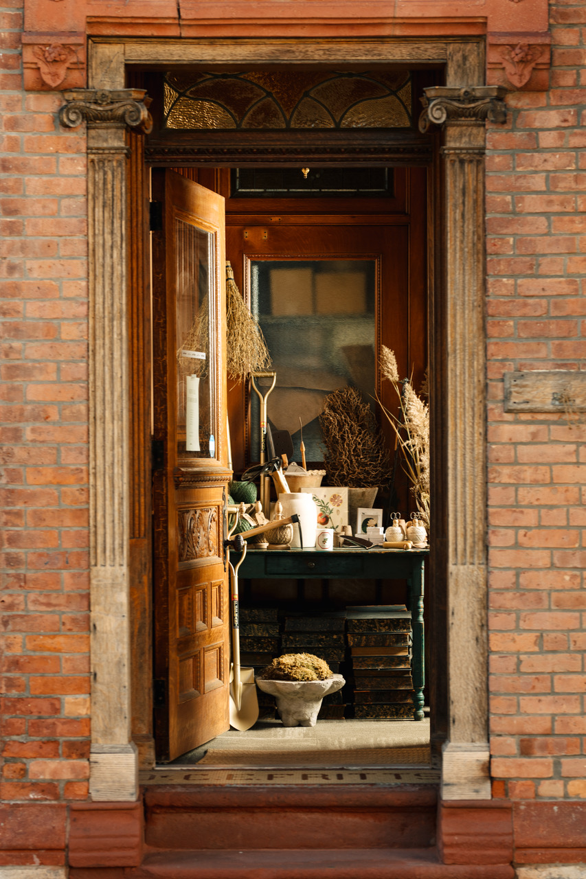 The best shops in Hudson NY | the brick exterior of The Quiet Botanist apothecary