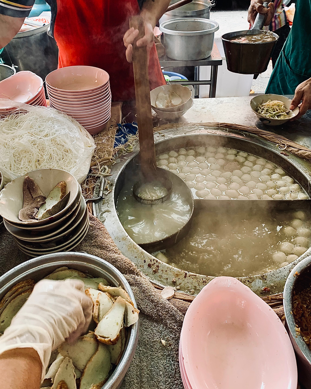 Rung Rueang Pork Noodle serves roadside Thai pork noodles