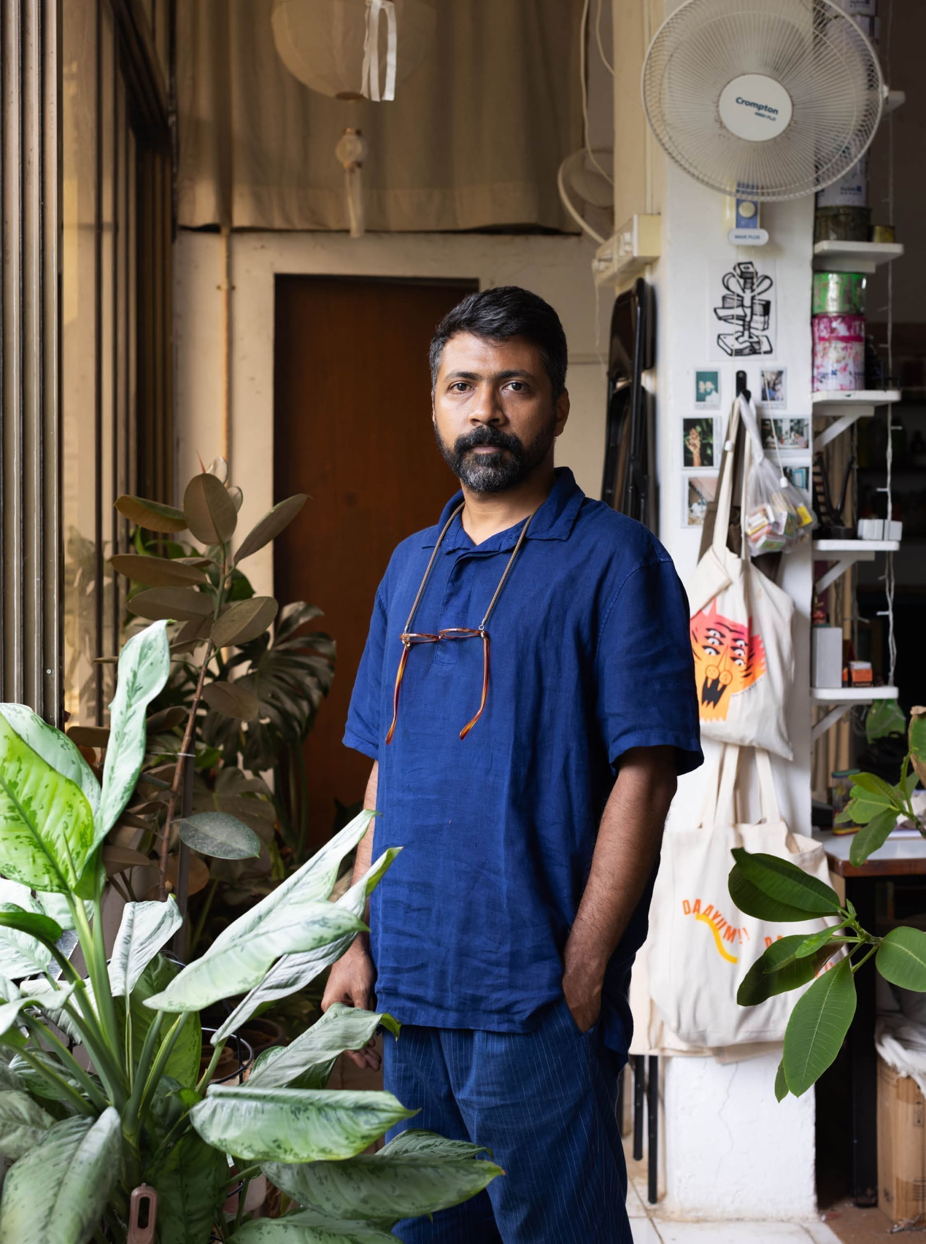 Sameer Kulavoor for ROADBOOK | Sameer Kulavoor photographed in his studio