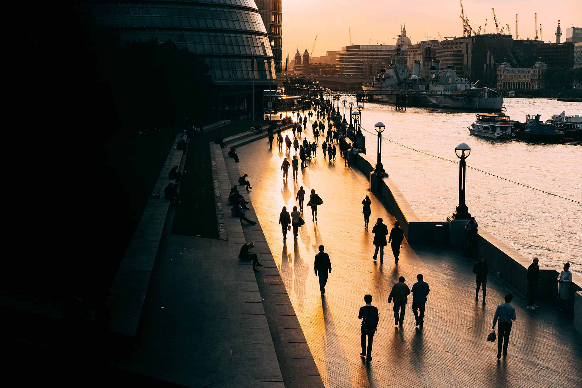 Thames riverside, London