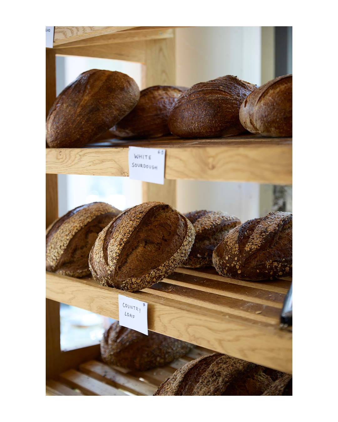 Loaves for sale at London bakery