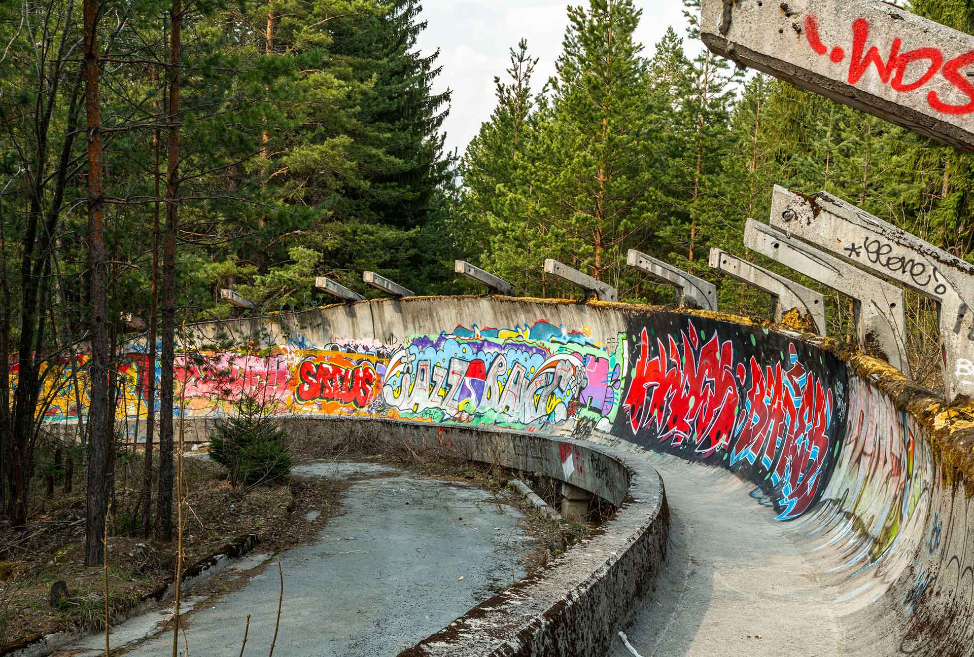 Derelict bobsleigh course, Sarajevo