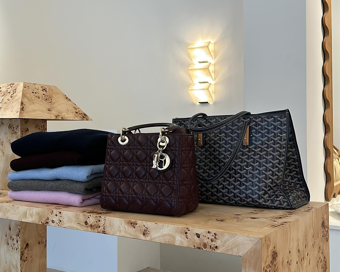 Handbags and clothes at I Blame Lulu shop in Copenhagen.