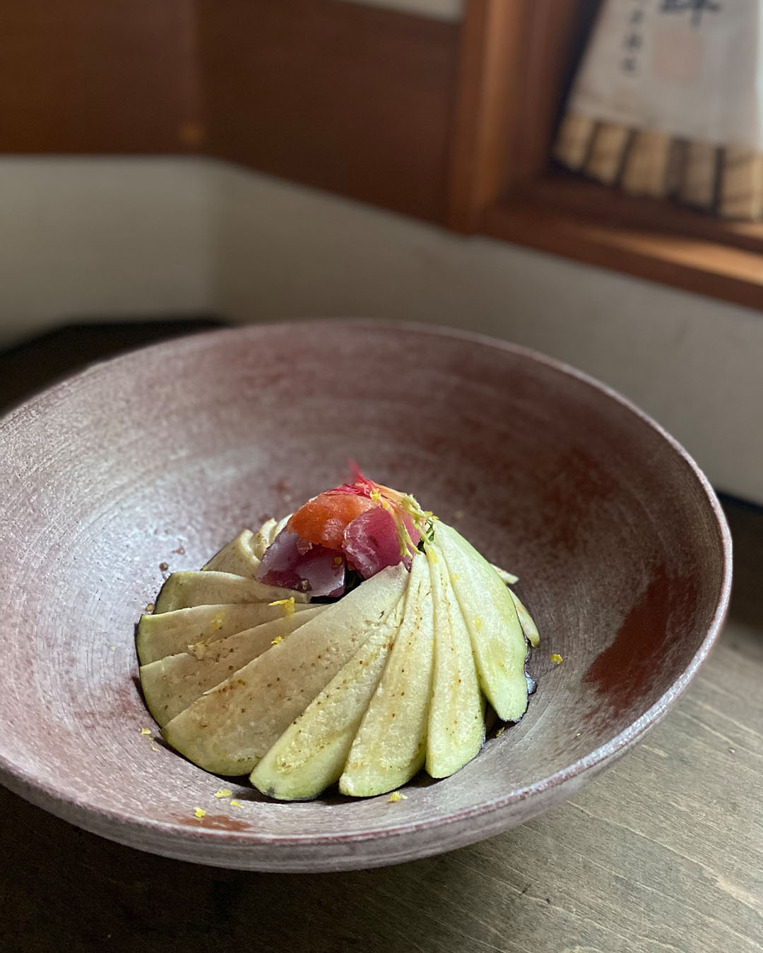 Mazemen served at Japanese Mazemen Maruta restaurant in Kyoto.