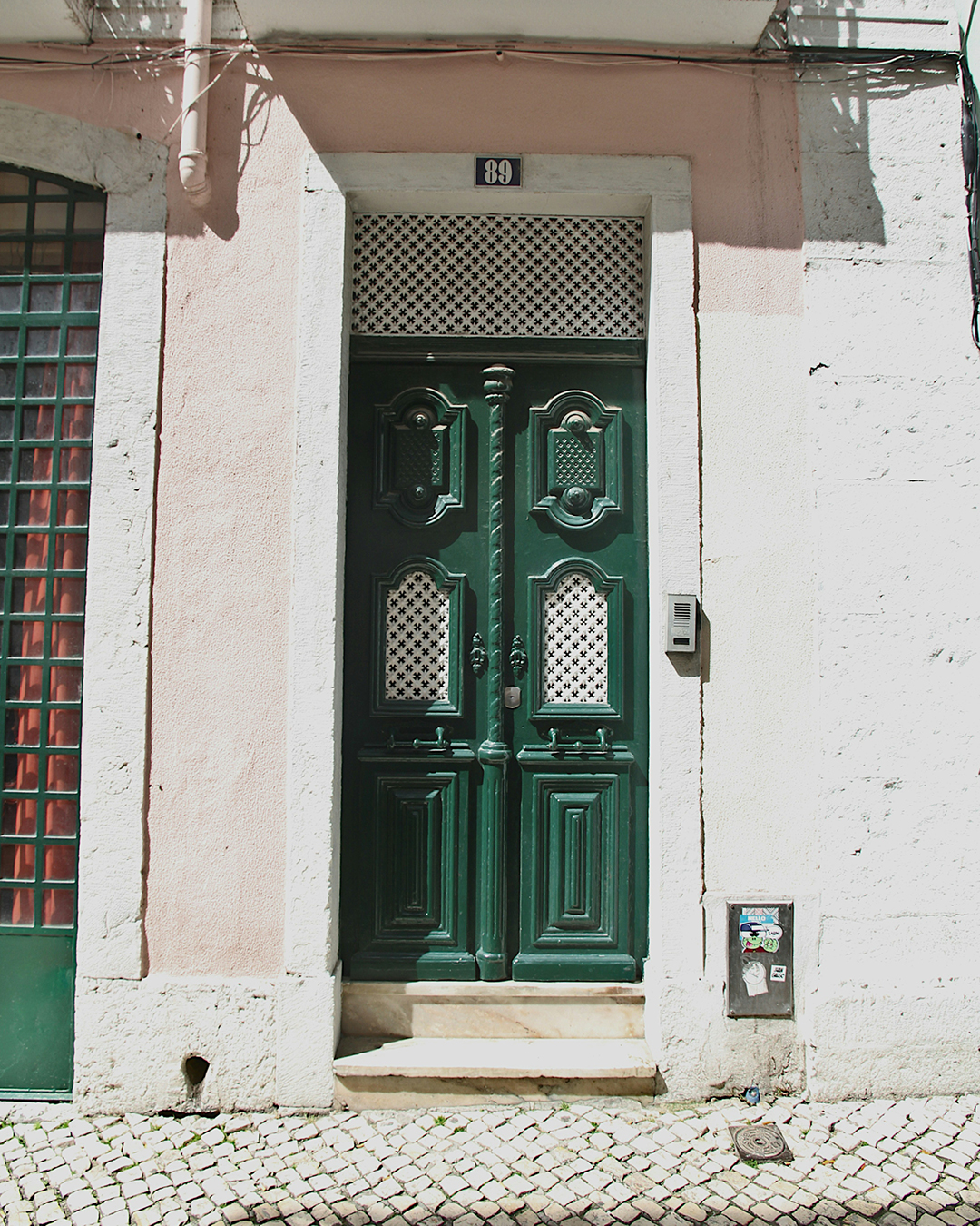 Intricate door detailing, Lisbon