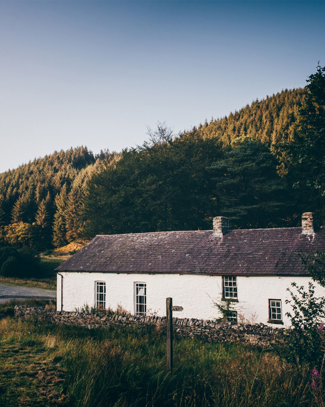 Soar-y-Mynydd Chapel in the Cambrian Mountains of Wales.