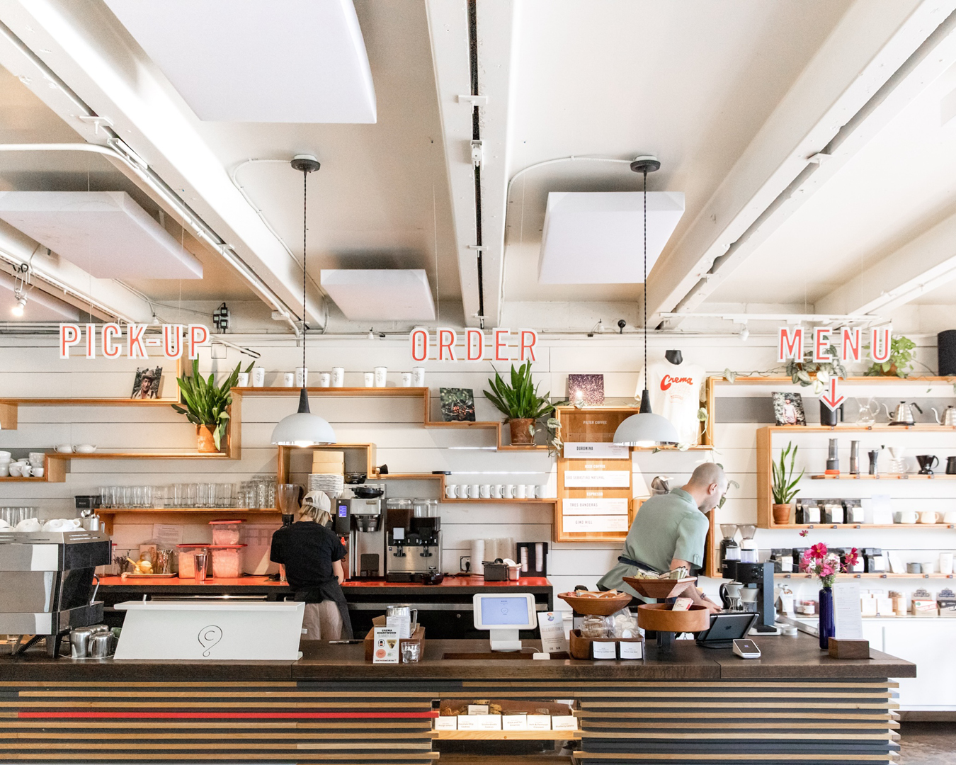 Bar at Crema Coffee Roasters, Nashville