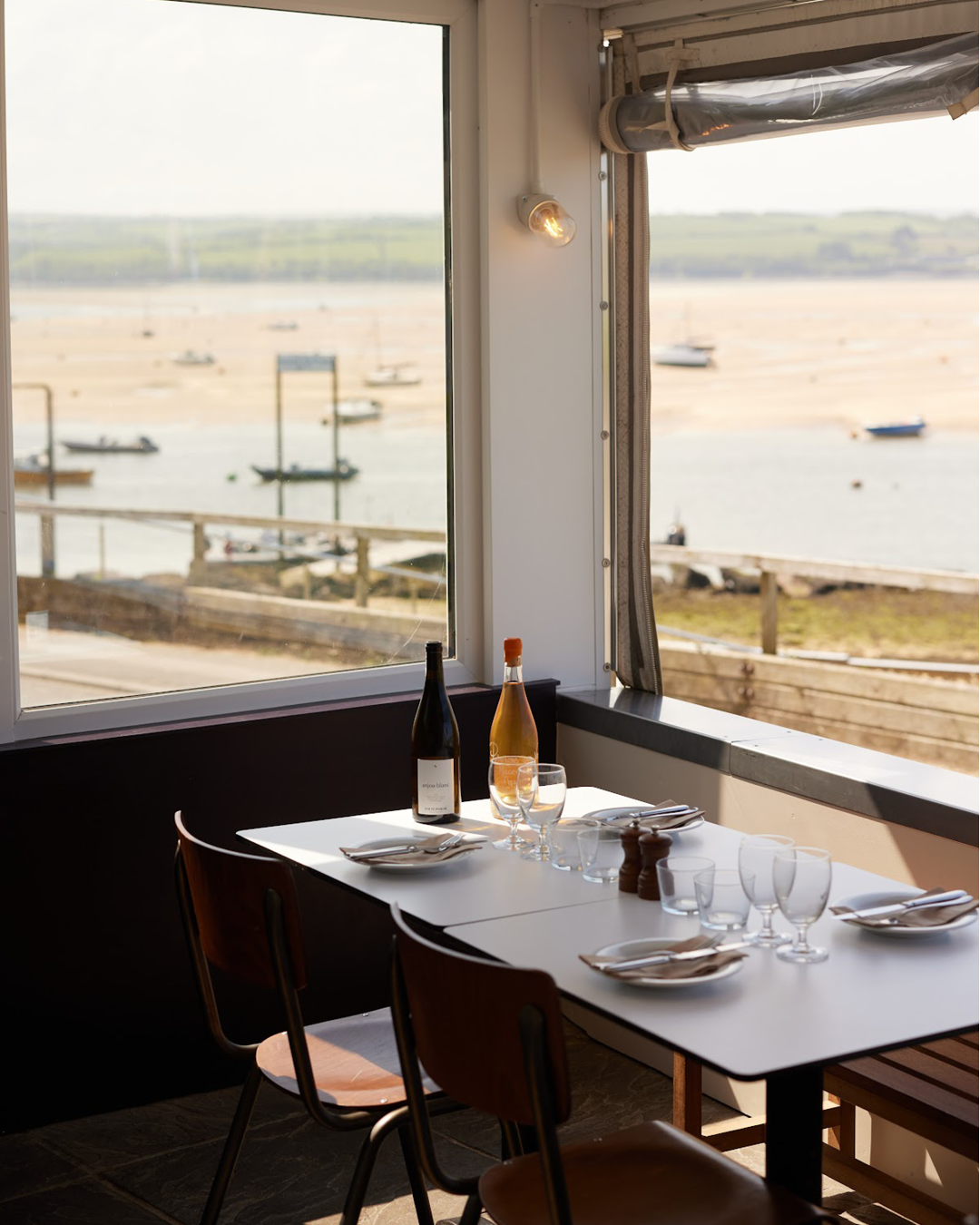 Estuary views from the Four Boys dining room