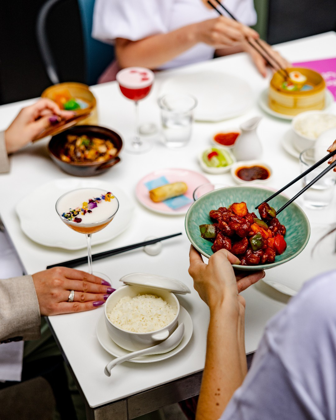 Sharing plates at Yauatcha, Soho