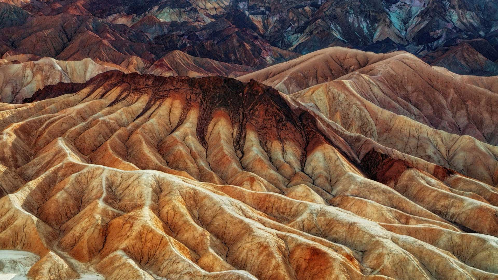 View of Zabriskie Point, Death Valley