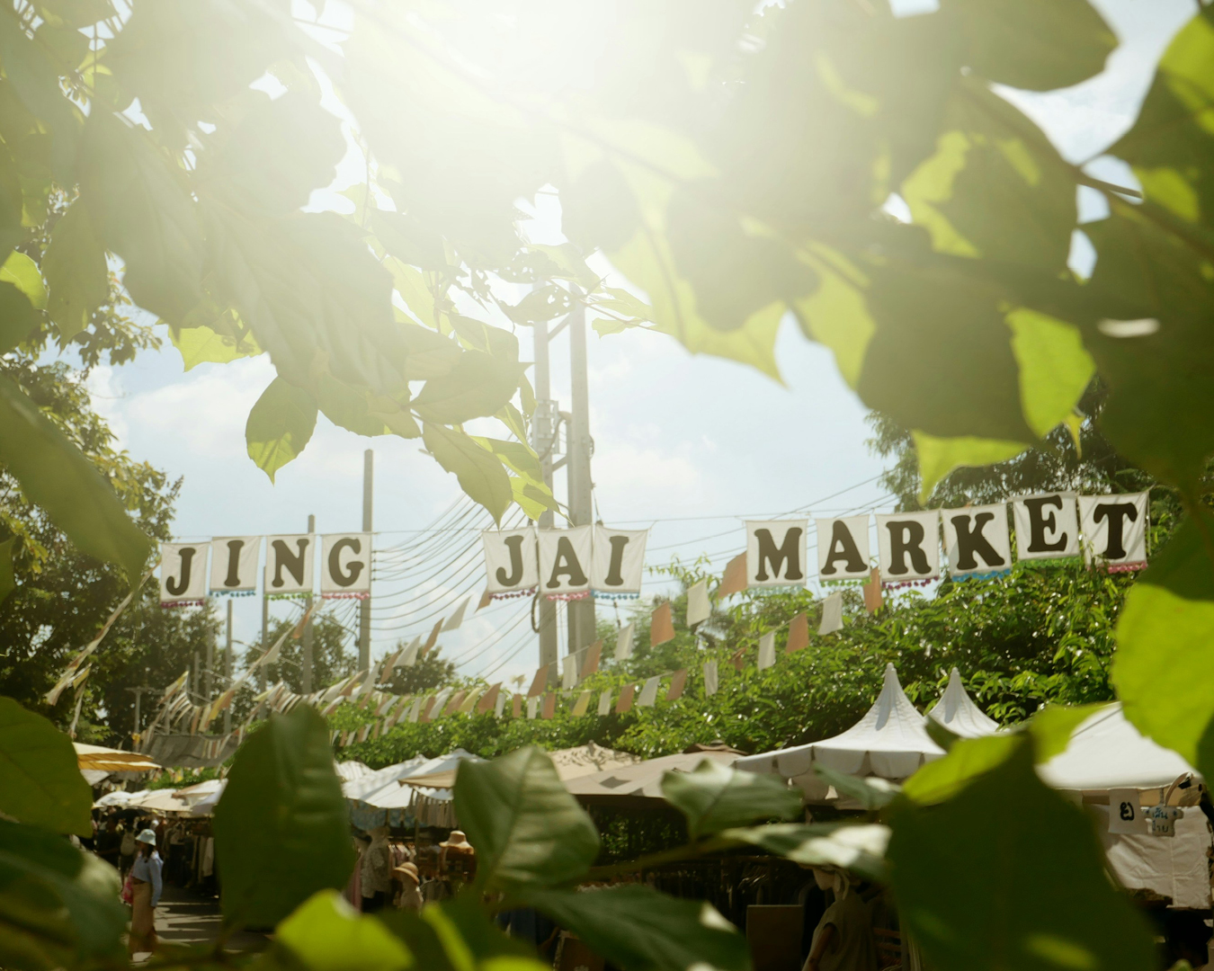 Dappled light at Jing Jai Market, Chiang Mai. Photography by Junhyung