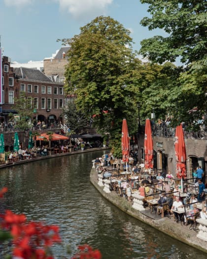 Relaxing by the canal in Utrecht. Photo by Marco d'Abramo