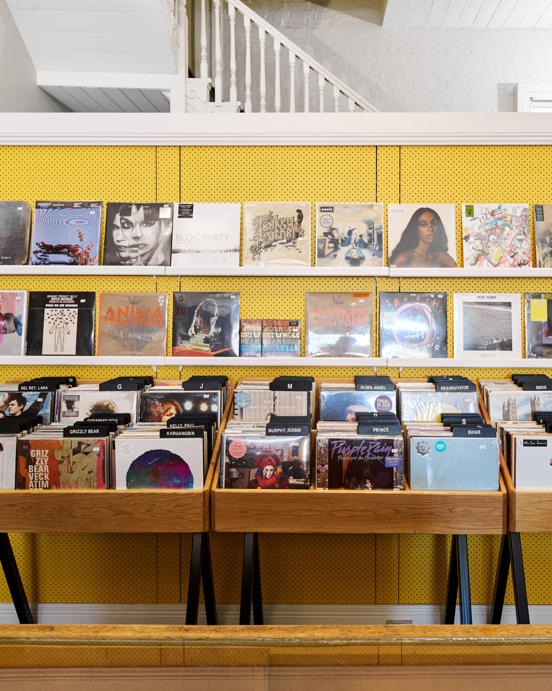 A wide selection of records on sale at Happy Valley in Melbourne, Australia.