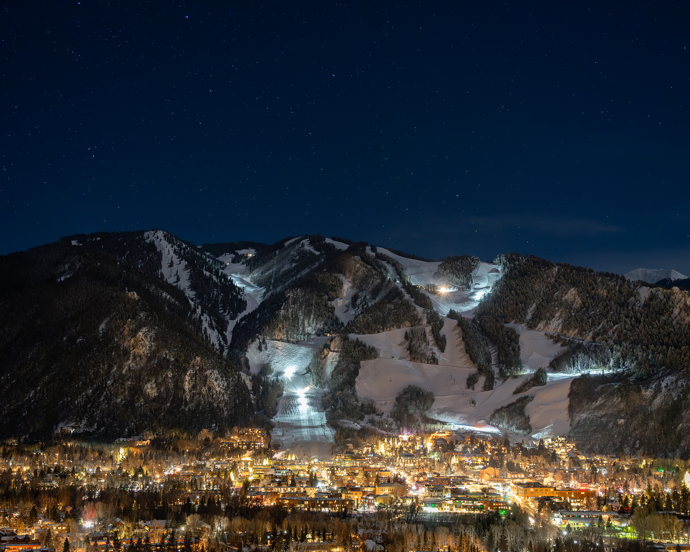 Aspen Snowmass at night