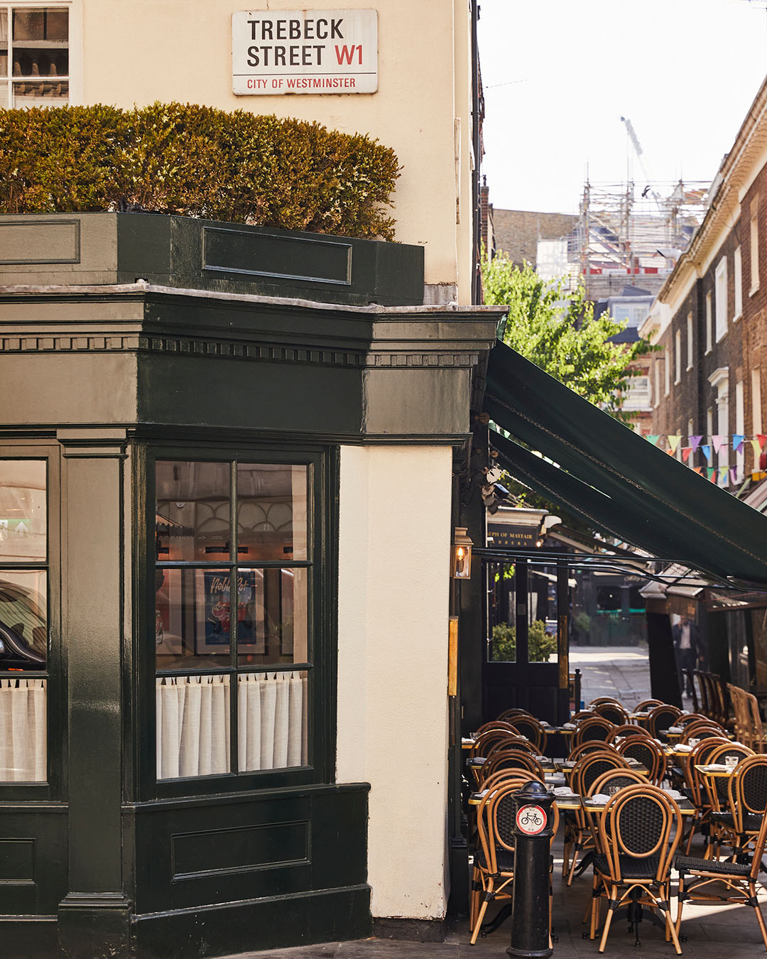 The exterior of Noble Rot wine bar in London