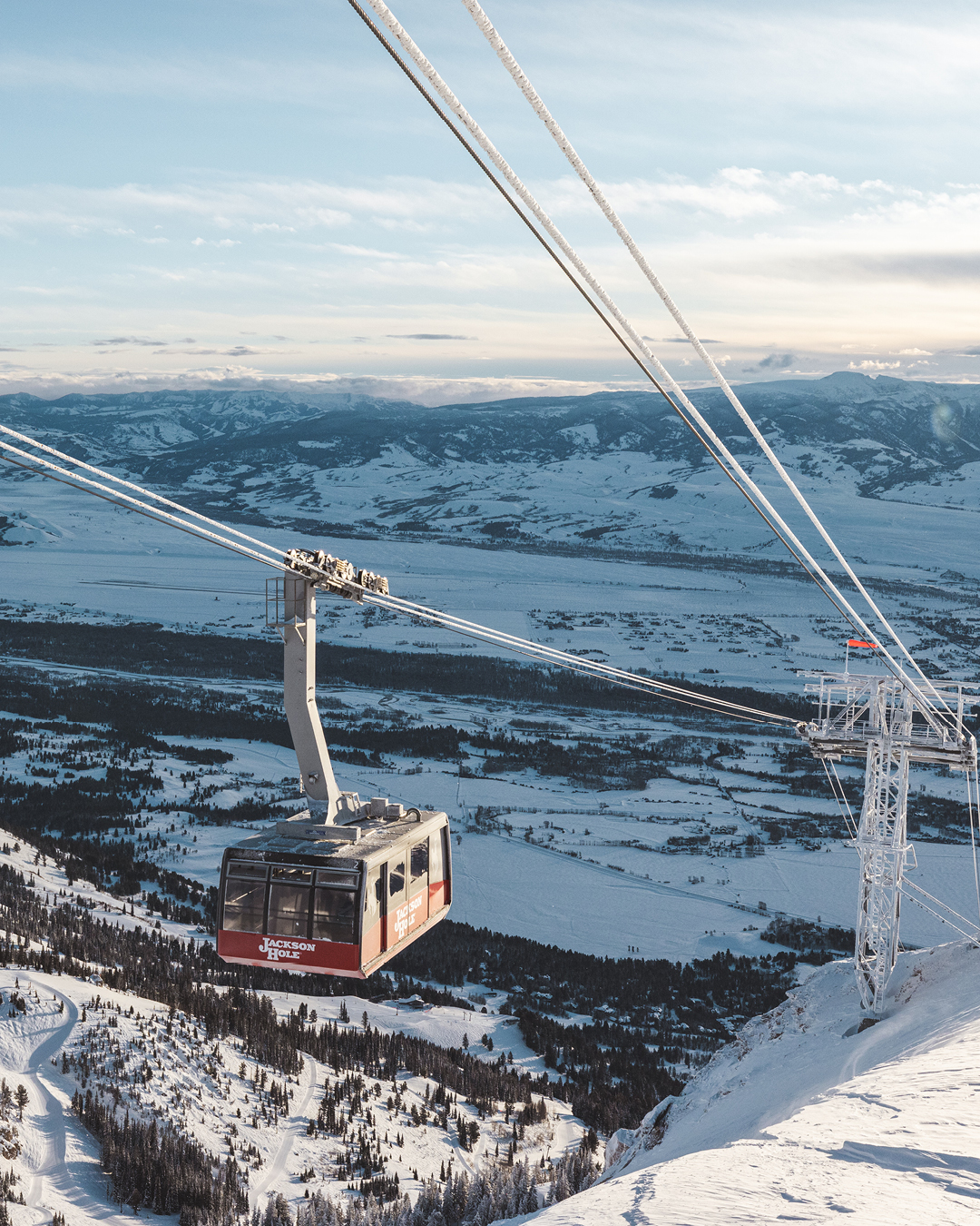 Cable car at the Jackson Hole Mountain Resort, Wyoming