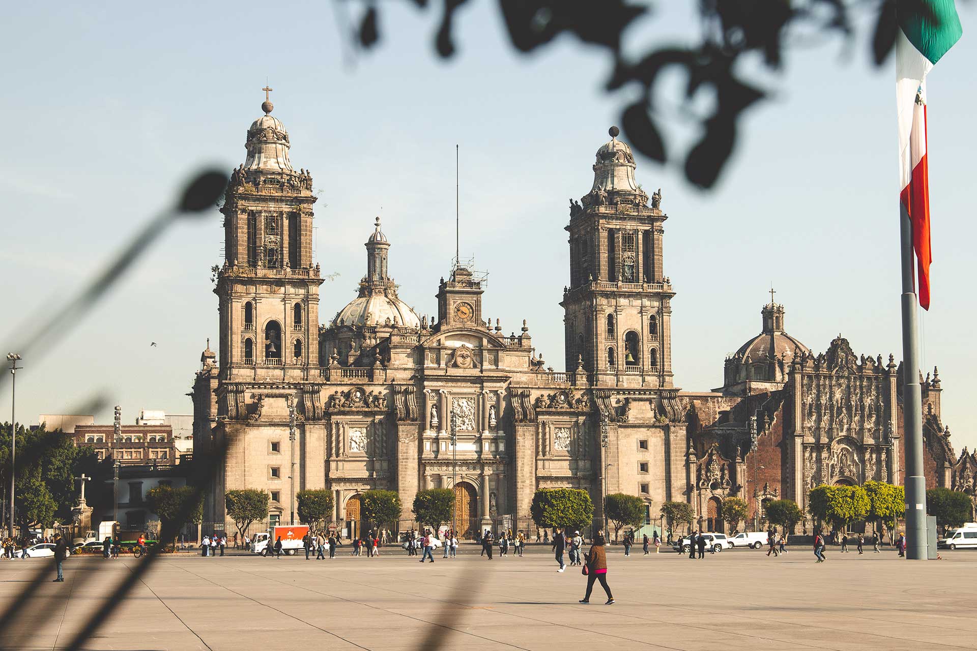 Zócalo, the main square of Centro Histórico.